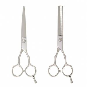 Ensemble de ciseaux à effiler professionnels pour barbier avec étui, qualité supérieure, prix abordable, best-seller, ensemble de ciseaux de coiffure - Product Image 5