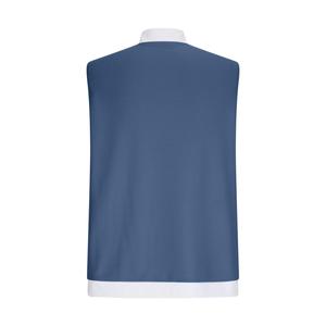 Men's Sleeveless Quarter-Zip Stand Collar Vest Knitted Solid Color Breathable Casual Muscle Tank <b>Top</b> with <b>Zipper</b> Pocket - Product Image 2