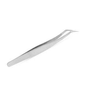Pince à épiler pour extensions de cils en acier inoxydable fabriquée au Pakistan, logo personnalisé imprimé, pour cils à pointe incurvée, anti-acide - Product Image 2