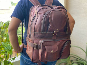 Véritable En Cuir De Chèvre À La Main Vintage Sac À Dos De Style Sac À Dos - Product Image 4