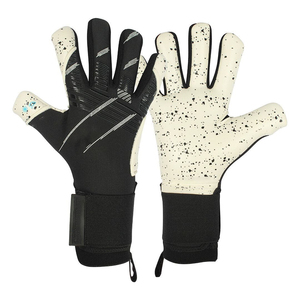 Guantes de Portero de Fútbol Profesionales de Cuero, Transpirables, Ajustables, Antideslizantes, con Cierre de Gancho y Bucle, Impermeables para un Rendimiento Superior - Product Image 1