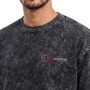 Sudadera Oversize de Cuello Redondo para Hombre con Acabado Vintage Lavado al Ácido, Tejido de Algodón Pesado y Comodidad Superior - Product Image 6