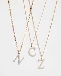 Colgantes con Letra Inicial, Oro Sólido de 14k y 18k, Nombre Personalizado, Alfabeto con Diamantes Cultivados en Laboratorio, Colgante Solitario, Joyería Fina Minimalista - Product Image 4