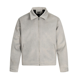 Chaqueta Cortavientos de Invierno para Hombre, Estilo Béisbol, Ecológica, con Cuello Alto, Casual, Bordada, de Lona, con Exterior de Nailon/Algodón - Product Image 1