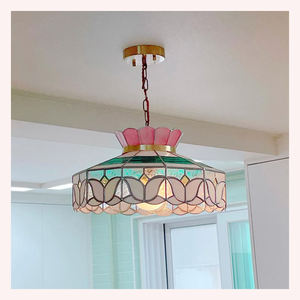 Lustre suspendu en verre spiralé design moderne, luminaire décoratif pour plafond, pour maisons de luxe - Product Image 1