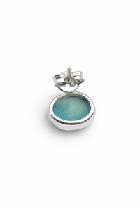Boucles d'oreilles en argent sterling avec grenat et turquoise pour femmes, bijoux élégants en pierres précieuses au design distinctif - Product Image 6