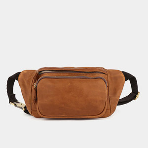 Sac banane de différentes couleurs, facile à porter, en cuir véritable, imperméable, avec fermeture éclair, vente en gros, sur mesure - Product Image 1