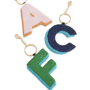 Llavero de lujo personalizado con bordado de cuentas de mariquitas, para el día a día, regalo para el Día de la Madre, colgante para bolsos, de la India - Product Image 3