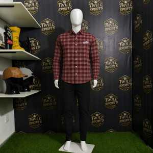 Custom Men's Long Sleeve Plaid Flannel Shirt Regular Fit Casual 100% Cotton Winter Woven Fabric Heat-Transfer Printed <b>Button</b> - Product Image 5
