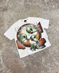 Camiseta gráfica de streetwear extragrande personalizada, de algodón premium, corte holgado, estilo urbano, camiseta personalizable para hombre - Product Image 1