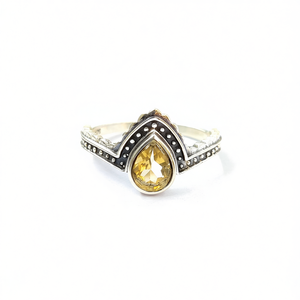 Bague en cristal de citrine, poids 3,4 grammes - Product Image 2