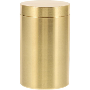 Boîte à épices cylindrique moderne en métal avec couvercle hermétique – Récipient de rangement minimaliste pour cuisine, pour une conservation optimale de la fraîcheur - Product Image 4