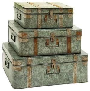 Baúl de Almacenamiento de Hierro de Último Diseño con Acabado Amarillo y Blanco, Recubrimiento en Polvo, Resistente al Agua, Baúl Metálico Duradero con Tapa y Cerradura - Product Image 3