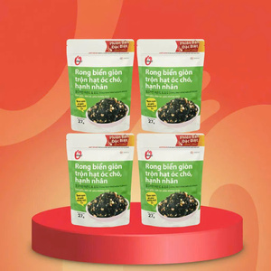 Alga Marina Crujiente Sazonada (Gim Jaban) – O'Food Premium Coreana 40g, Hojuelas de Alga Marina Tostada para Arroz, Snack Saludable Listo para Comer - Product Image 4