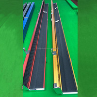 1 Étui de transport en aluminium pour queue de billard et snooker avec coins en alliage métallique et plastique 3/4, 2 emplacements pour accessoires et craie