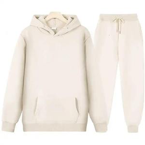Custom <b>Men's</b> Heavy Cotton Fleece Jogger Sweatshirt Eco-Friendly Sports Sweatsuit Set Winter Suitable Plus Size Tracksuits - Product Image 1