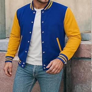Blouson unisexe en cuir personnalisé avec broderie chenille – Vente en gros – Style décontracté universitaire - Product Image 2