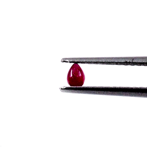 Rubis naturels de Bangkok, formes poire calibrées 7x9mm, rubis cabochon naturel non monté pour la création de bijoux - Product Image 4