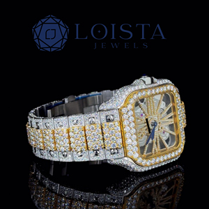 Montre de luxe Loista Jewels Premium Bling Moissanite Diamond Iced Out pour hommes et femmes, look élégant - Product Image 2