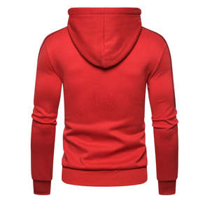 Sudadera con capucha y cremallera completa para hombre, 100% algodón transpirable, corte regular, para gimnasio, con estampado digital, venta al por mayor, lisa y sin estampado, para invierno - Product Image 3