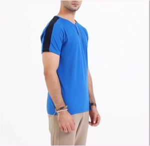 Chemise Henley à manches longues en jersey gaufré 100% coton biologique, décontractée, respirante, pour hommes, grande taille, durable - Product Image 3