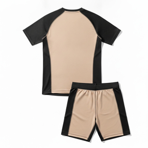 Moisture Wicking <b>Compression</b> Uniform Set Men Fitness Sports Clothing Custom Logo Sublimated MMA Rashguard Training Suit - Product Image 2