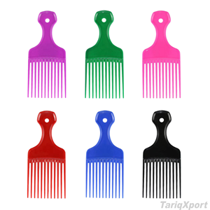 หวีซี่ห่างพลาสติกสำหรับผมหยิกแบบมืออาชีพ พร้อมโลโก้สั่งทำ ด้ามจับพีซีอเนกประสงค์ หวีกำจัดเหาสำหรับใช้ในบ้าน บรรจุกล่อง - Product Image 6