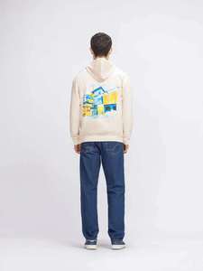 Sudadera con capucha de algodón suave para hombre, estilo cómodo, para viajes y uso diario, con gráfico personalizado en la espalda. - Product Image 3