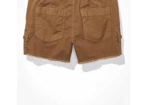 Shorts de mezclilla para mujer, tiro medio, corte relajado, shorts vaqueros de verano, mezcla de algodón suave, dobladillo deshilachado, pantalones casuales de mezclilla azul para mujer - Product Image 2