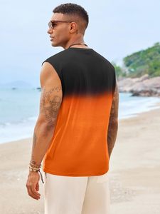 Nouveau style débardeur homme par sublimation, impression logo personnalisée de haute qualité, décontracté, été, plage, course, gym, extérieur, sans manches - Product Image 3