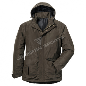 Chaqueta de Caza para Hombre, 100% Algodón, Transpirable, Resistente al Viento, Manga Larga, Logotipo Personalizado, Ropa de Invierno para Exteriores, Poliéster - Product Image 1