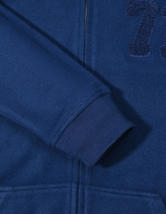 Sudadera con capucha de invierno para hombre al por mayor, 100% algodón, tejido de punto, transpirable, con cremallera, estampado personalizado, peso de tela personalizado, alta calidad - Product Image 5
