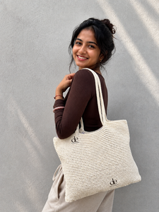 New Arrival Summer Beach Straw Bags Bohemian Crochet Handbag Handmade Women Shoulder Bag Sea Grass Stylish Macrame Bag - Product Image 3