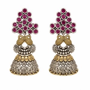 Fournisseur de Confiance – Boucles d'Oreilles Pendante Vintage en Alliage Plaqué Argent Oxydé pour Femme, Style Bohème Ethnique Indien, Bijou de Mariage, Idée Cadeau - Product Image 1