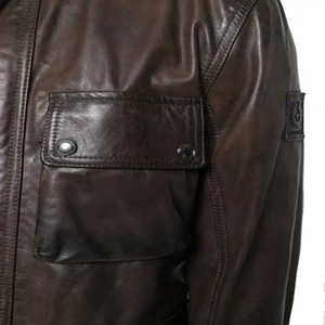 Veste en cuir pour homme 2026, service OEM, en toile, manches longues, décontractée, pour l'hiver - Product Image 6