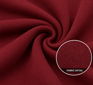 Men's Solid <b>Burgundy</b> Drawstring <b>Shorts</b> Mid Waist Knitted Casual Sport Wear Breathable <b>Short</b> <b>Shorts</b> - Product Image 5