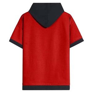 Sweat-shirts à manches courtes personnalisés brodés, légers, respirants, à motif uni, 100% coton, séchage rapide, vêtements décontractés pour hommes - Product Image 2