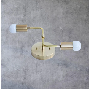 Brass Wall <b>Sconce</b> Art Deco Design Round Shape 100% Handmade Indoor <b>Lighting</b> for Bedroom Home Decor - Product Image 2