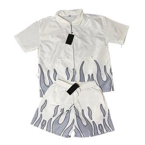 2024 คุณภาพสูง 2 ชิ้นผู้ชายฤดูร้อนชุดแฟชั่นชายหาด Biker กีฬาฟิตเนสกลางแจ้ง Jogger กางเกงขาสั้น - Product Image 1