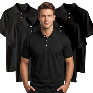 Men's <b>Black</b> for Shirt Short Sleeve 100% Cotton Jersey Breathable Casual Regular Fit Solid Color Digital Printing Knitted Fabric - Product Image 1