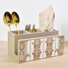 Repose-cuillère artisanal en MDF émaillé ILAHI, décor de cuisine, Uttar Pradesh, lavage à la main uniquement, ne convient pas au micro-ondes, ne convient pas au four - Product Image 2