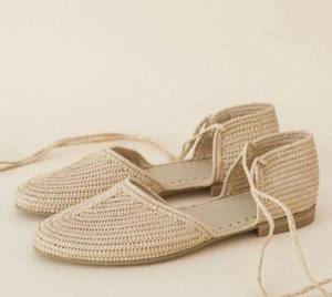 Handmade <b>Raffia</b> <b>Sandals</b> – Women’s Summer Shoes, Beach Ballerinas, Moroccan Artisan <b>Sandals</b> - Product Image 2