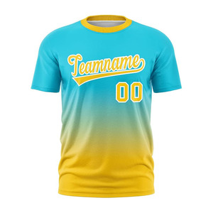 OEM Custom Sublimated Sports T Shirt Jersey Crew Neck Lightweight Athletic Apparel for Competitive Team Use - Product Image 1