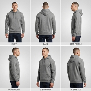 เสื้อฮู้ดฟลีซพรีเมียมสำหรับผู้ชาย ผ้าคอตตอนผสมเนื้อหนา สวมใส่สบายๆ สไตล์สตรีทแวร์ เหมาะสำหรับใส่ทุกวัน - Product Image 5