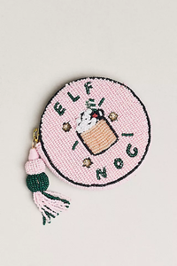 Handmade <b>Mini</b> <b>Pouch</b> Wallet with Pearl Beaded Closure Factory Wholesome Cute Coin Purse for Women Kids Lanyard Decorated Flowers - Product Image 2