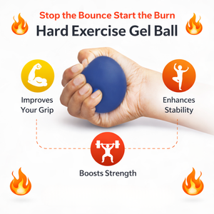 Hard Exercise Gel <b>Ball</b> for Stability Balance Training | Anti <b>Bounce</b> Fitness <b>Ball</b> for Strength Workout Training and Muscle Gain - Product Image 5