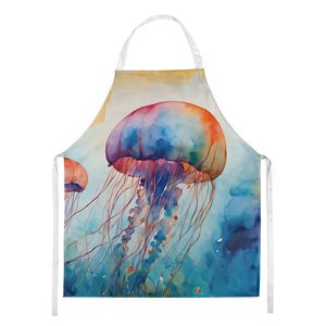 Jellyfish Unisex Large Multicolor Cooking <b>Apron</b> for <b>Kitchen</b> Baking Crafts Gardening-Adult <b>Women</b> and Men - Product Image 1