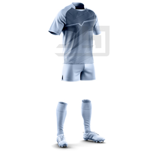 Maillot et short de rugby personnalisés avec impression numérique premium et broderie 3D, nom d'équipe sur mesure, 100 % polyester, coupe-vent et écologique - Product Image 2