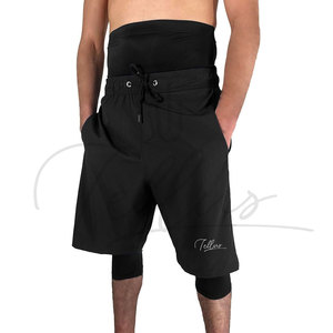 Pantalones Cortos Deportivos Casuales Musulmanes Awrah para Hombre, de Alta Calidad, Cintura Elástica, Sólidos, Transpirables, para Entrenamiento, Modestos, Hasta la Rodilla - Product Image 1