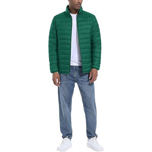 OEM <b>Men</b>’s Winter <b>Jacket</b> <b>Lightweight</b> Insulated Puffer with Water-Repellent Nylon Windbreaker Shell Full Zip & Elasticized Cuffs - Product Image 3